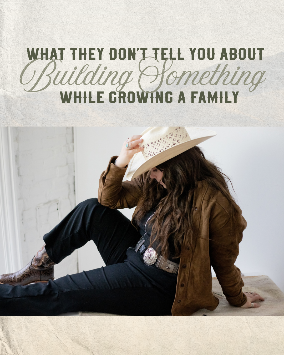 Buckaroo Chew founder Jamie opens up about the real cost of building a business while raising a family — the hard mornings, the time management, and the grit that keeps her going.