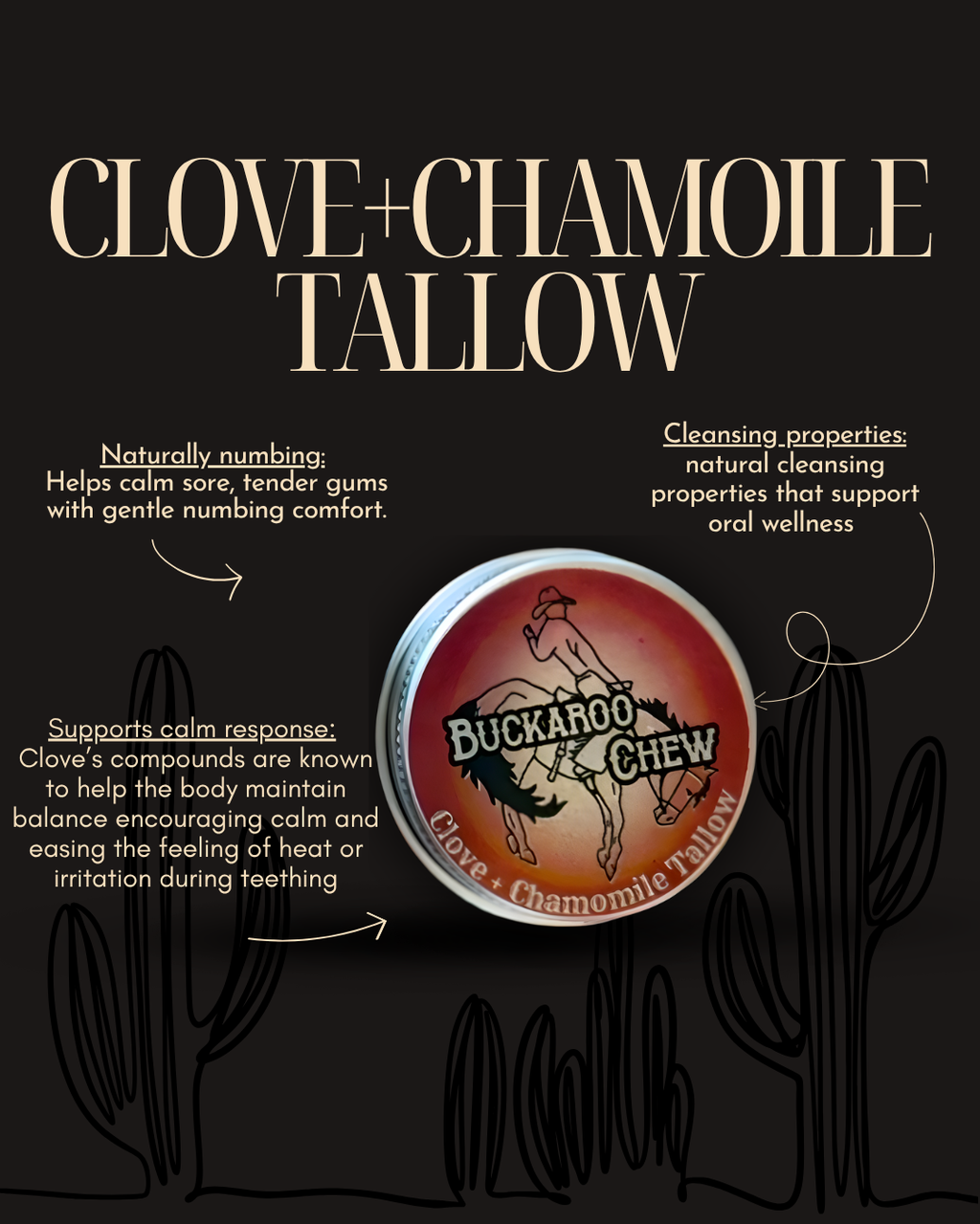 Clove+Chamomile Tallow Tin